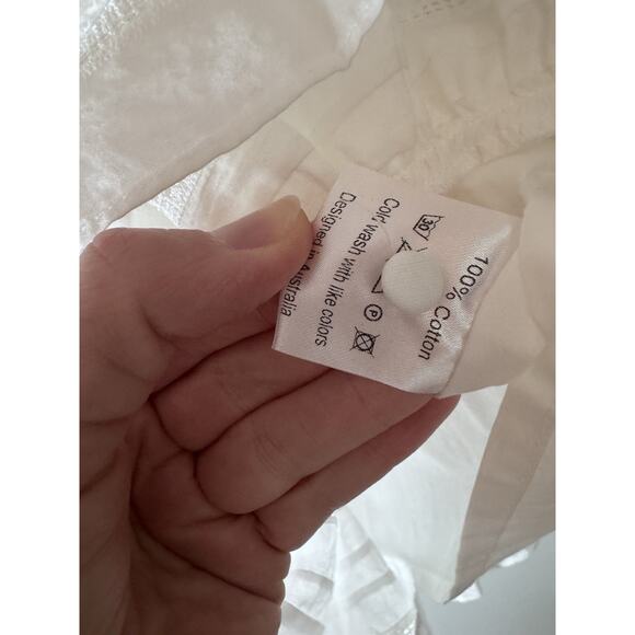 PETITE AMALIE Embroidered Dress Eyelet White Girls Sz 5 NWT $209 MSRP - Picture 10 of 14